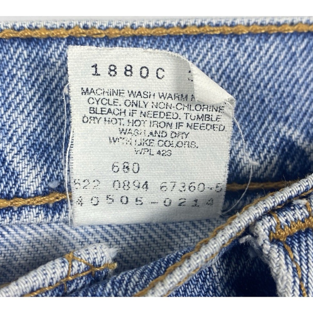 Vintage Men's Levi's 505 Jeans Regular Fit Straight Leg 34x30 Made in USA 90's - Picture 5 of 9